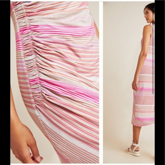 NWT Anthropologie Reina striped dress - Picture 2 of 5